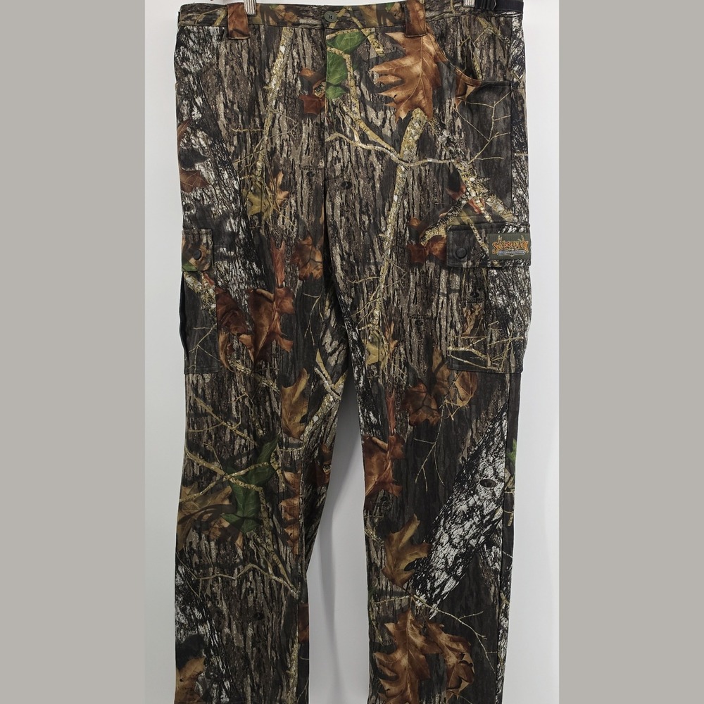 ScentLok Mossy Oak Break Up Camo Cargo Hunting Pants XL Odor Eliminating Mens
